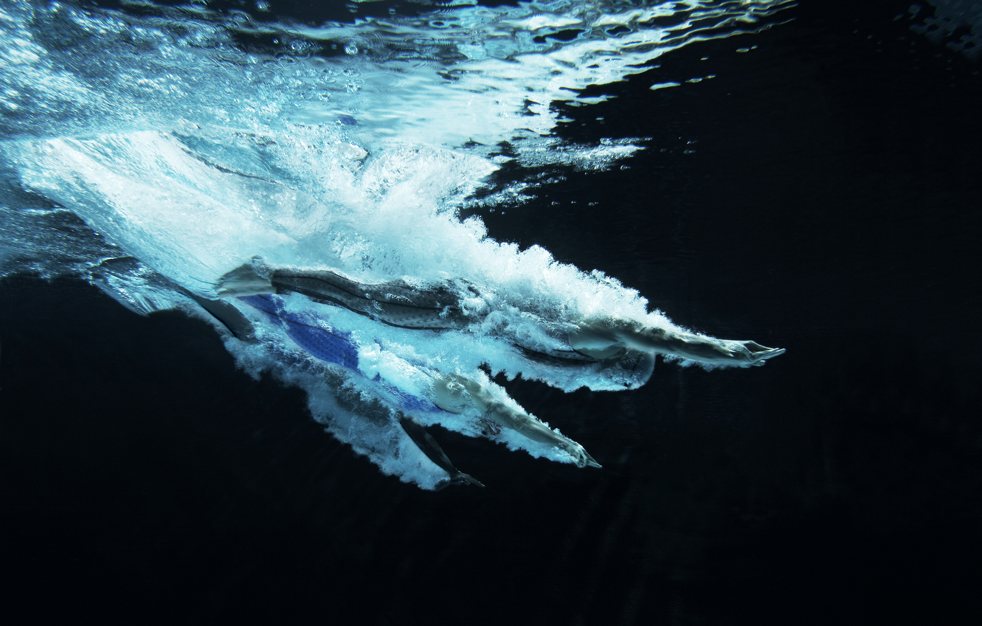 Underwater view of swimmers
